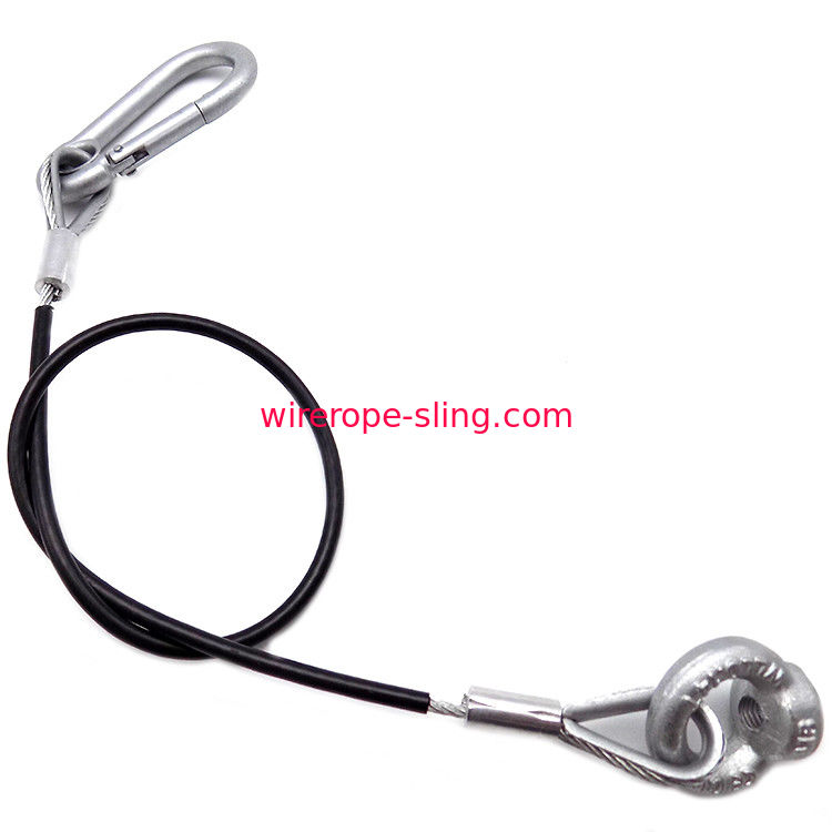 Oem Steel Wire Rope Sling с покрытием Pvc, оцинкованный с помощью зондов с петлями