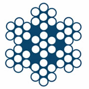 The cross section of stainless steel wire rope SSWR-77