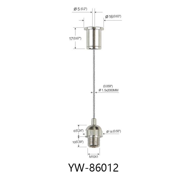 лифчикss Ceiling Cable Hanging System Light Suspension Kit With M10 Thread YW86012 0