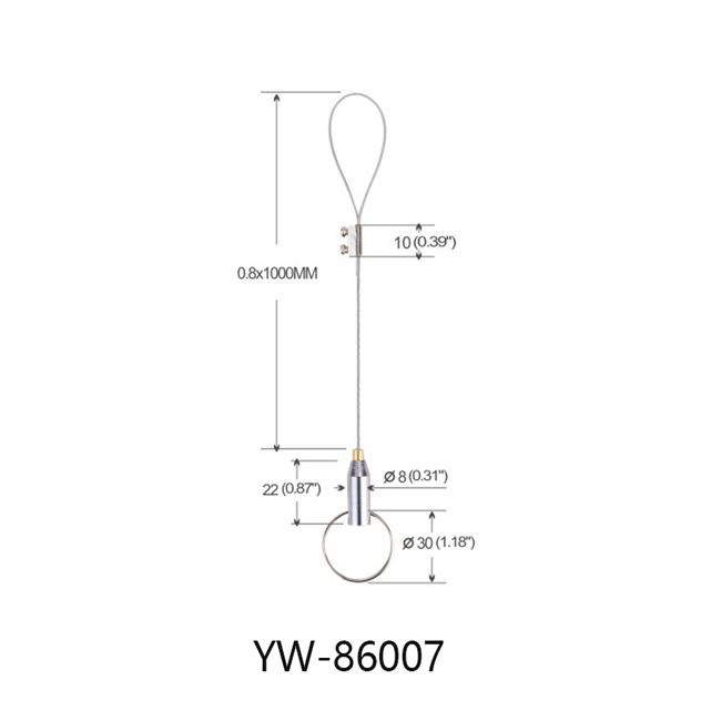 аdjustable Loop аnd Loop Ceiling Rail Hanging System 0.8mm*1000mm YW86007 0
