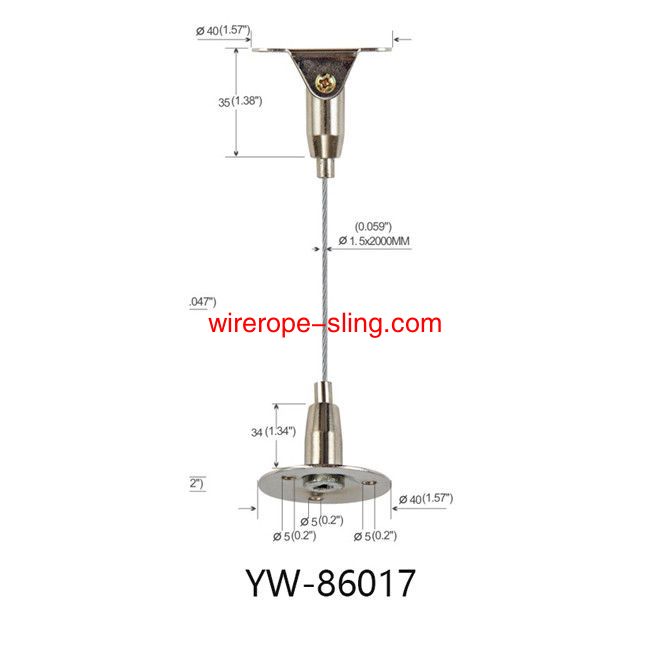 бронзовый потолок кабельная подвеска° регулируемый YW86017