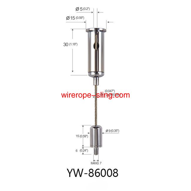 иллюминационный металлический линейный нить нить подвески YW86005