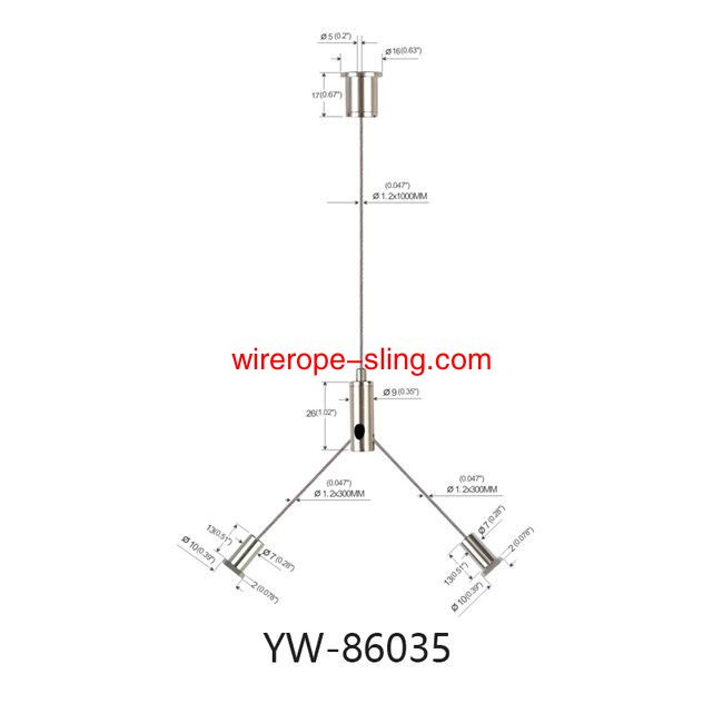кабель подвески медный никель лампа панели YW86035